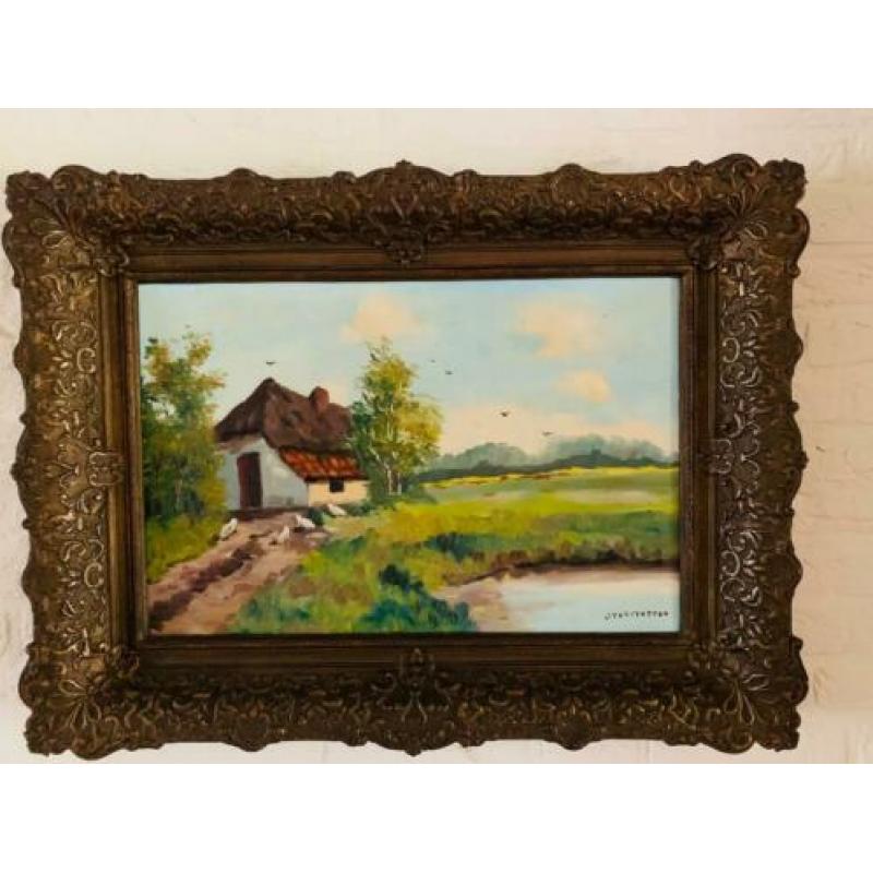 Olieverf schilderij De Peel (J. Verstappen uit Heeze)