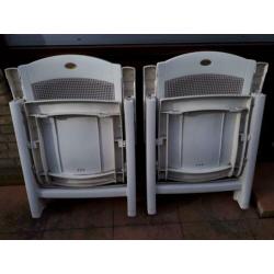 Twee Creme Verstelbare Hartman Prestige 2 Tuinstoelen Stoel