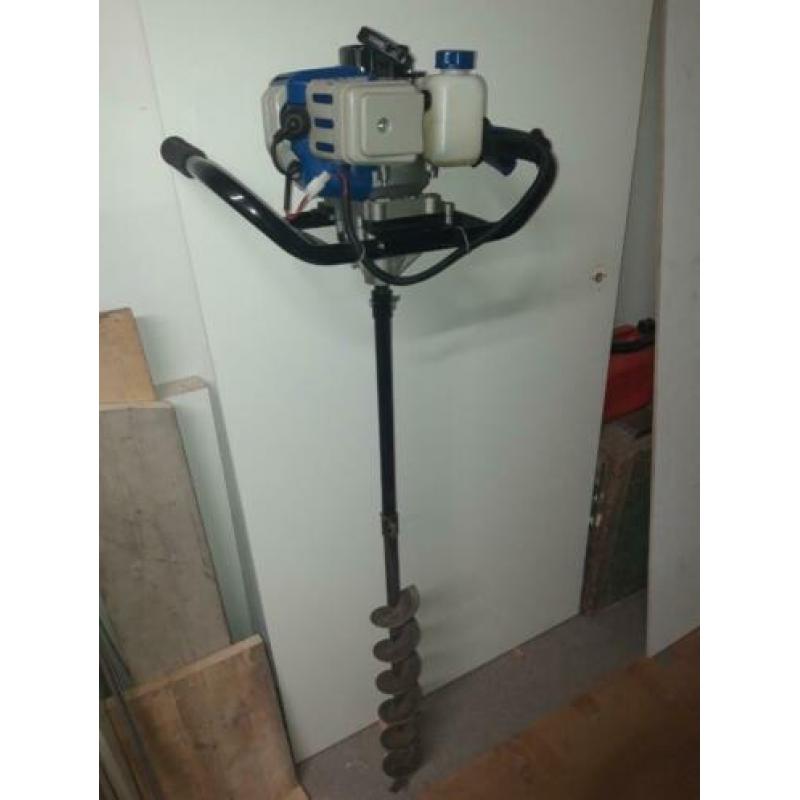 benzine grondboor + 3 boren