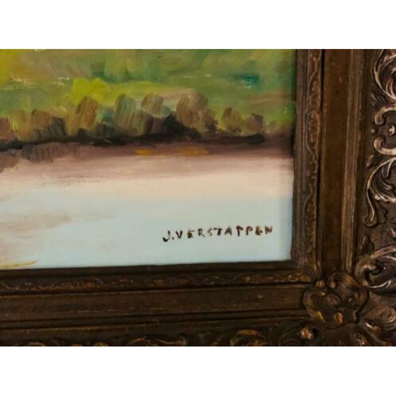 Olieverf schilderij De Peel (J. Verstappen uit Heeze)