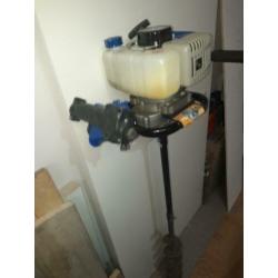 benzine grondboor + 3 boren