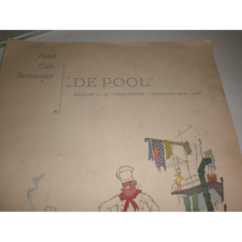 Hotel, Café, Restaurant '' De Pool'' Damrak 42-43 Amsterdam