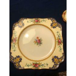 Crown Ducal Ware presenteerschaal en bonbonbordjes jaren 20