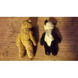 Antiek panda beertje shuco en Duits beertje