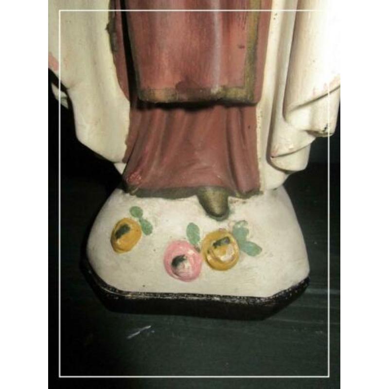 Oud gipsen beeld Heilige Theresia van Lisieux (33 cm)