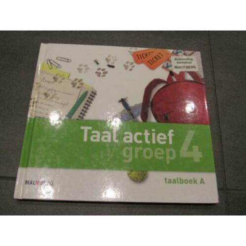 Taal Actief 4, groep 4, taalboek en/of werkboek, toetsboek