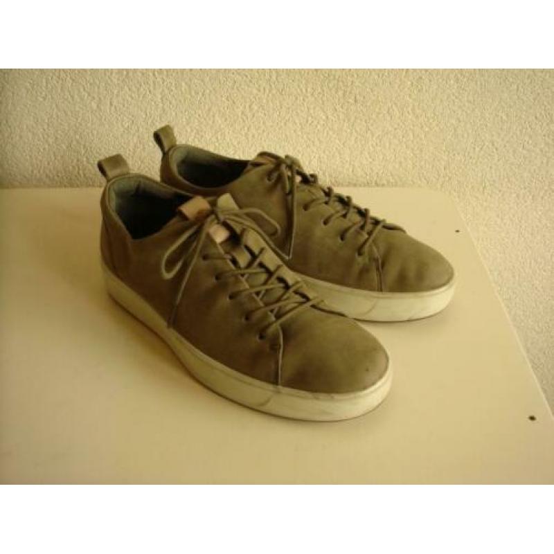 ECCO herensneakers, maat 41, groen leder (2)