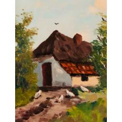 Olieverf schilderij De Peel (J. Verstappen uit Heeze)