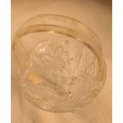 Anna Hutte Vintage lood kristalglas bloemenmand
