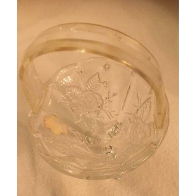 Anna Hutte Vintage lood kristalglas bloemenmand