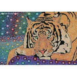 Handgeschilderd Schilderij "Malayan Tiger" Uniek Kunstwerk