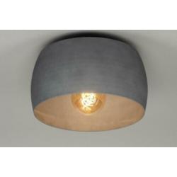 plafondlamp 32 cm roodkoper of zwart grijs goud v bed tafel