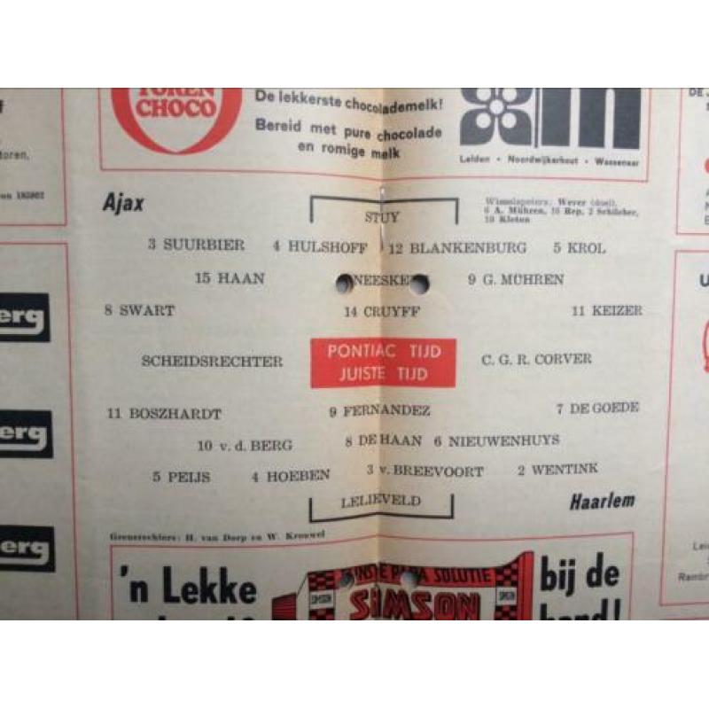 4 Ajax-programma’s vanuit de Meer begin jaren 70