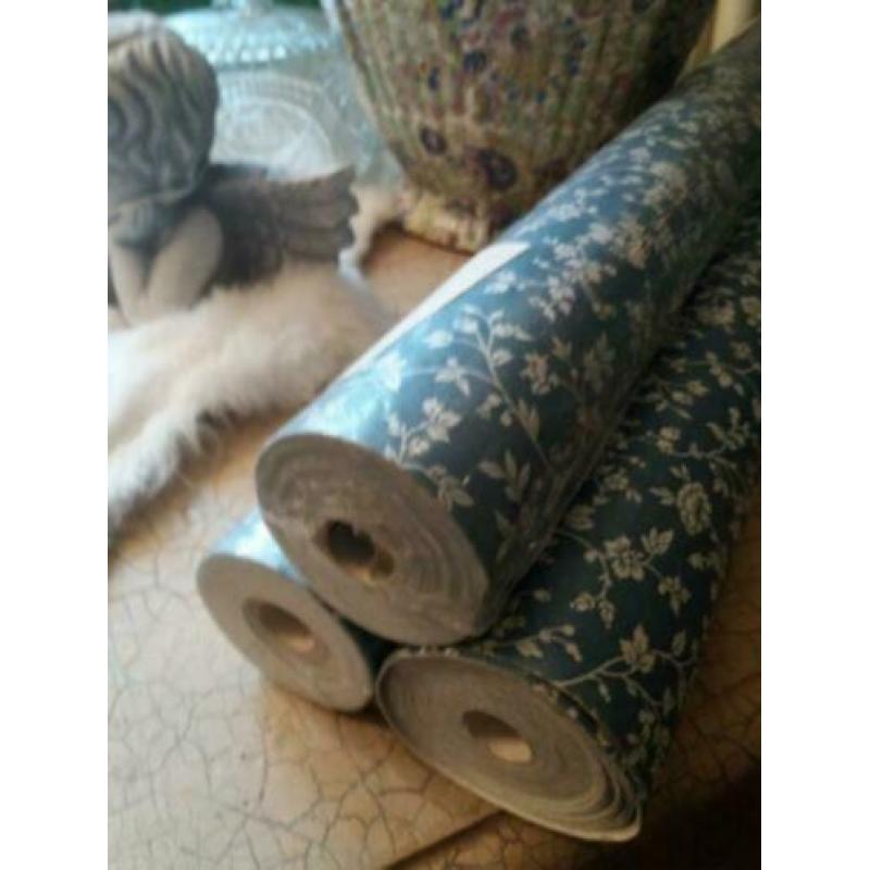 3 rollen vintage bloemetjes behang, Frans