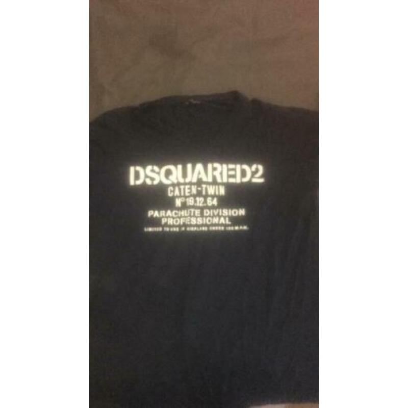 Dsquared 2 shirtje met mode gaatjes Maat XXL/XL