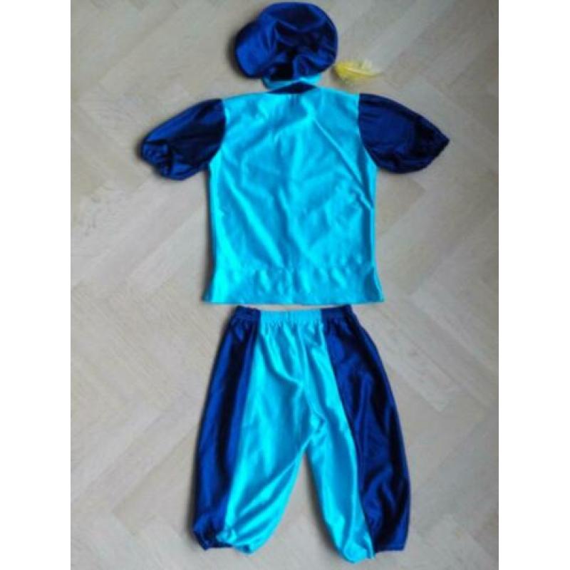 Zwarte piet pakje 6/8 jaar 3-delig blauw