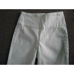 mintkleur broek, maat S. streche
