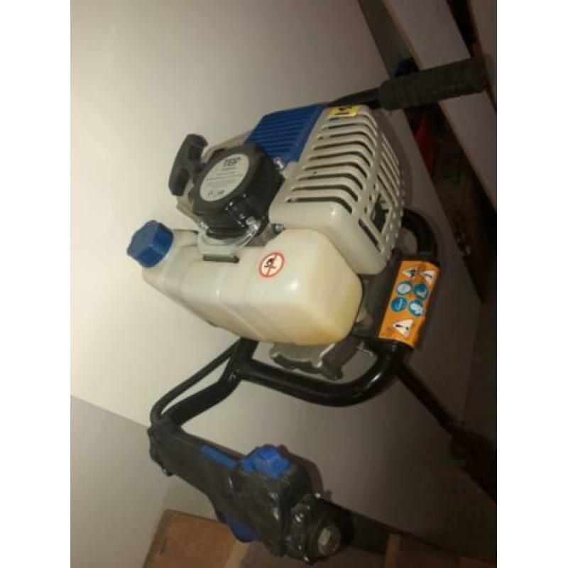 benzine grondboor + 3 boren