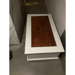 Salontafel wit, degelijk/stevig
