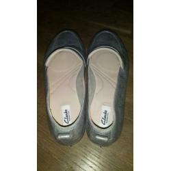 Clarks instappers zilver