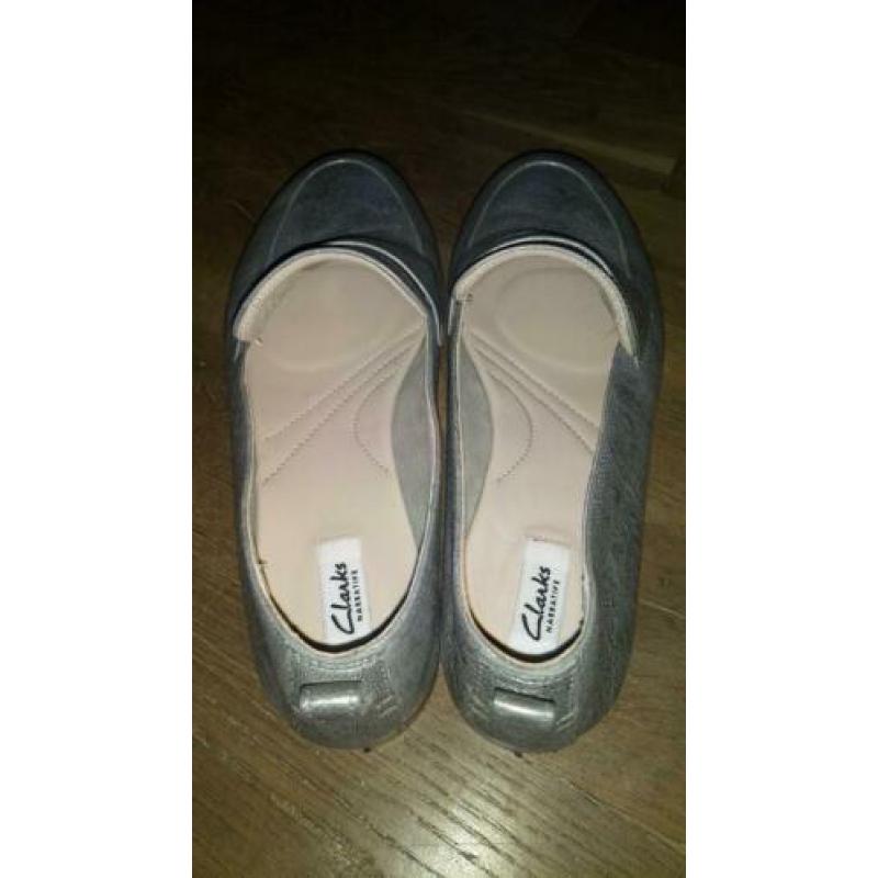 Clarks instappers zilver