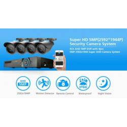 Complete prof. set 4 x 2Mp camera + 4Ch DVR +1Tb HDisk 3