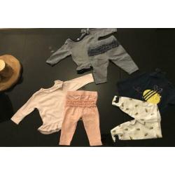 Zak vol met babykleding maat 50/56