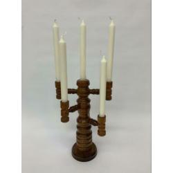 Vintage kandelaar hout retro