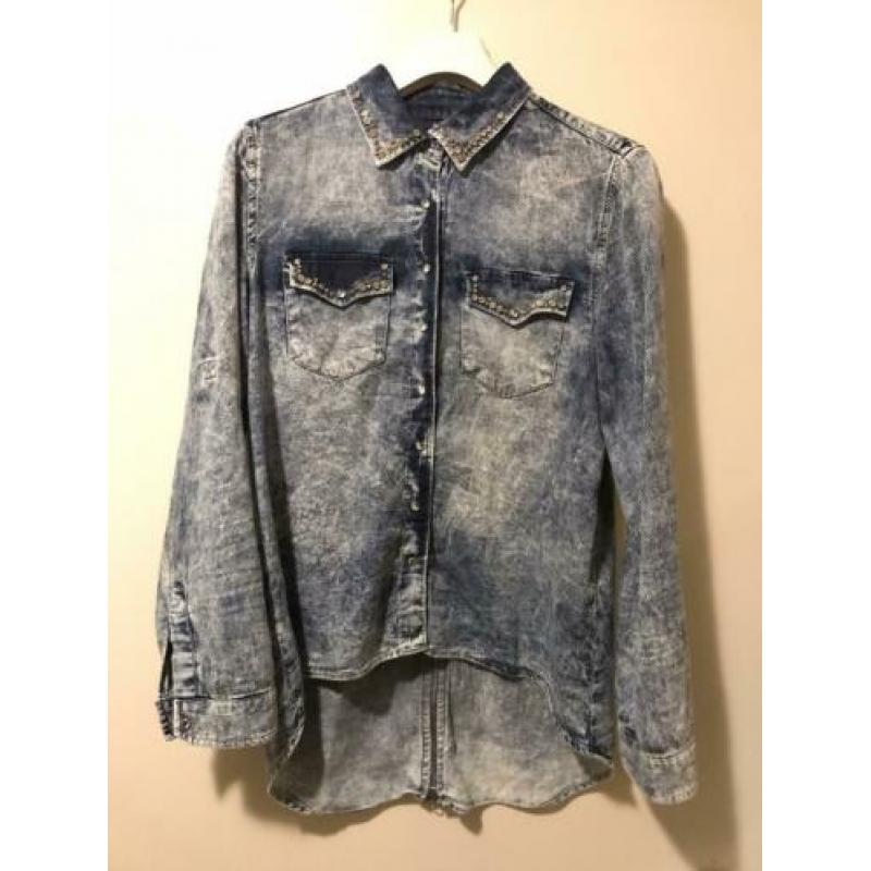 Dishe Milano denim design blouse maat M