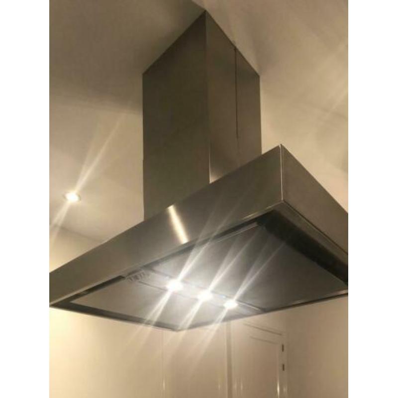 RVS afzuigkap Itho 100x70 cm, rand 11cm hoog