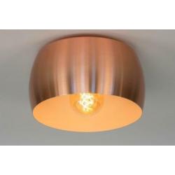 plafondlamp 32 cm roodkoper of zwart grijs goud v bed tafel