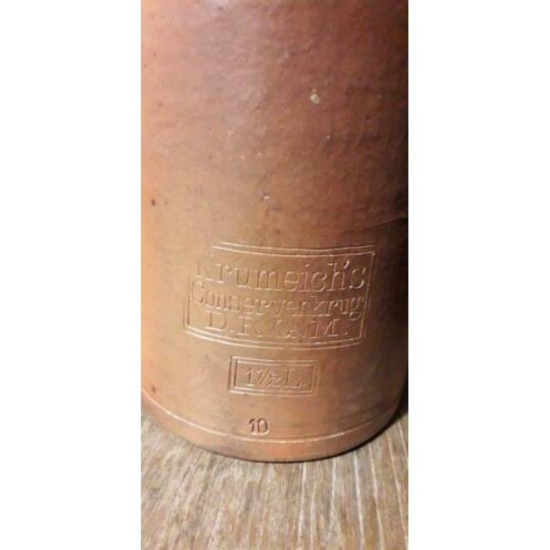 Krumeichs conserven kruik D.R.G.M. 1,5 liter.