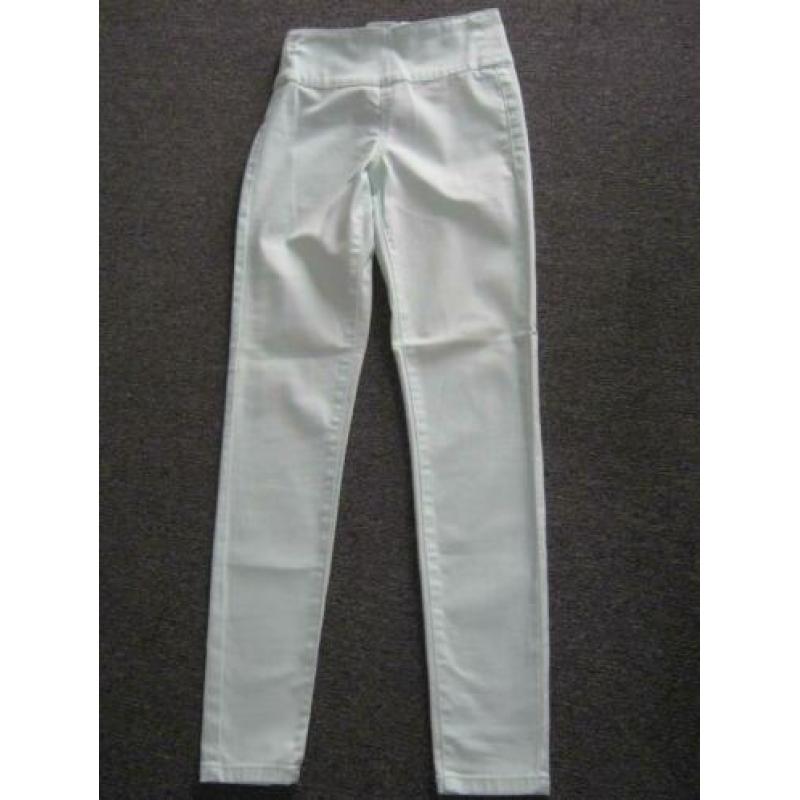 mintkleur broek, maat S. streche