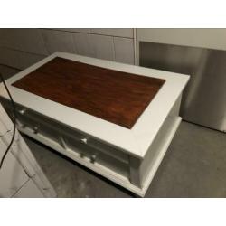 Salontafel wit, degelijk/stevig