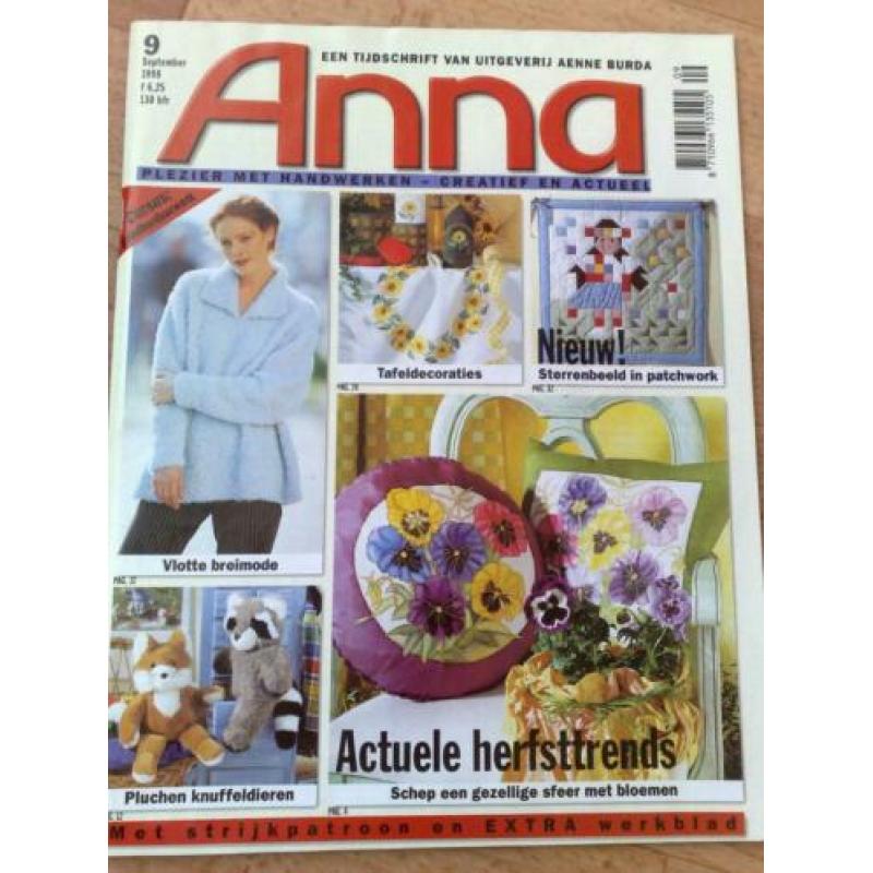 7 x Anna Burda nr 2-3-8-9-10-11-12 / 1998