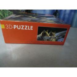 3 d puzzle wolven / husky 's 555 stukjes