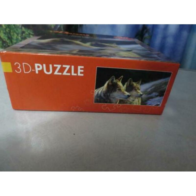 3 d puzzle wolven / husky 's 555 stukjes