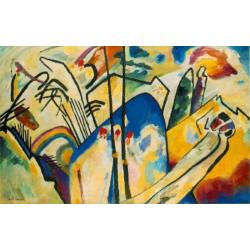 Kandinsky Reproductie Schilderij - Echte Olieverf op Canvas
