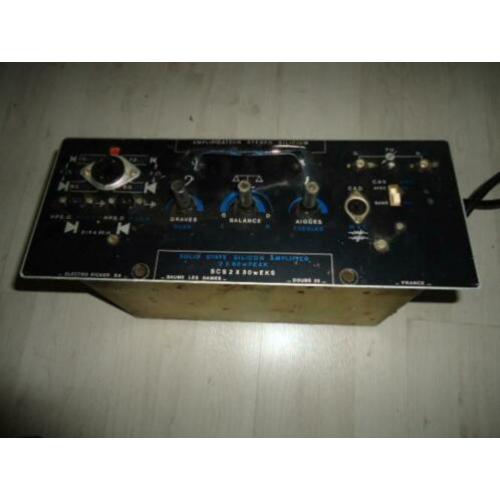 Versterker bergmann/jupiter majesty 120 stereo 1969!!