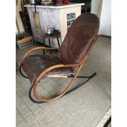 Mid century design schommel stoel van Paul Tuttle