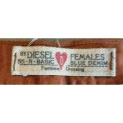 Diesel female blue denim jeans oranje bruin maat 26
