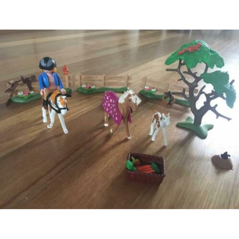 Playmobil 5227 Paddock met paardenfamilie COMPLEET