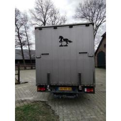 Iveco paardenvrachtwagen, twee paarden, b-rijbewijs