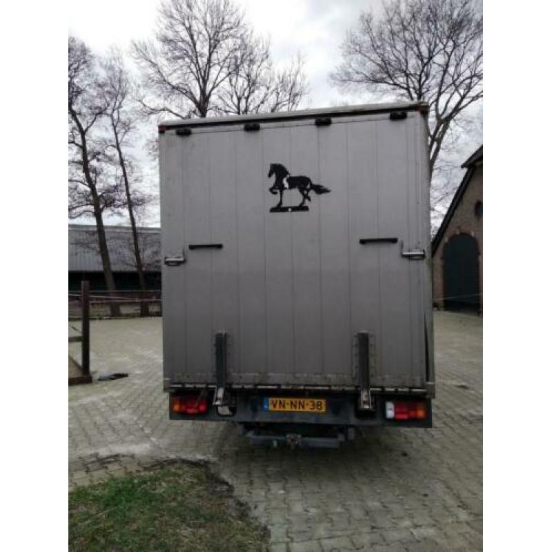 Iveco paardenvrachtwagen, twee paarden, b-rijbewijs