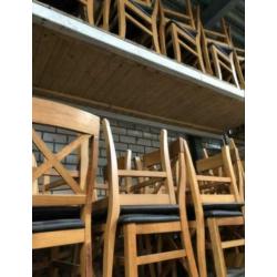 Crossfix eetkamer stoelen, meer dan 50 stuks, partij