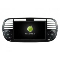 navigatie fiat 500 2010 carkit touchscreen android 9 zwart
