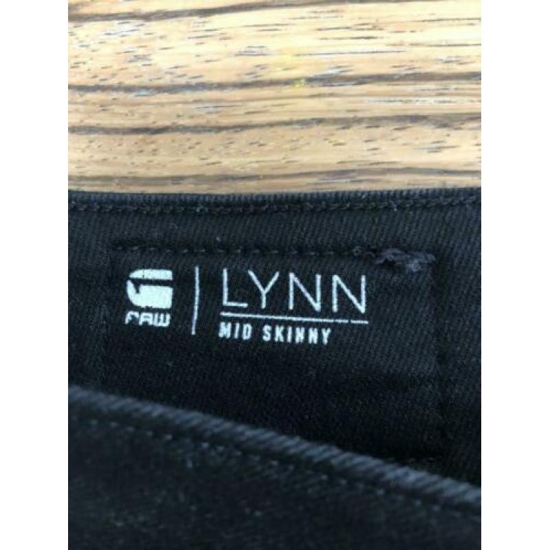 Gstar broek maat 26 lengte 32. Zwart