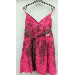 DEPT cerise/bruin tuniek mt M