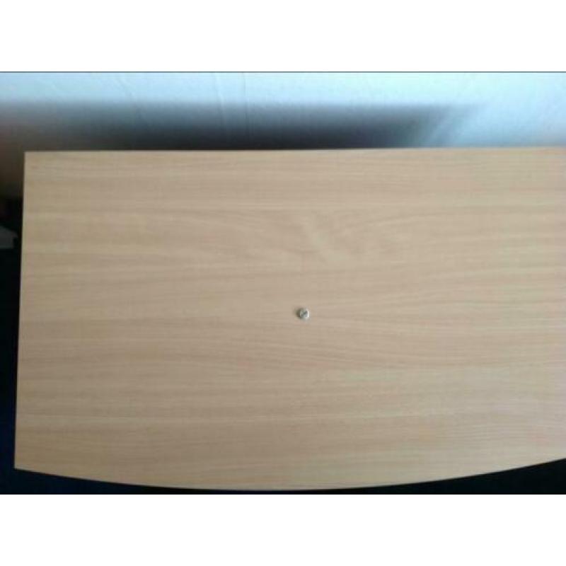 Tv kast meubel deurtjes glas draaibaar bovenblad beuken