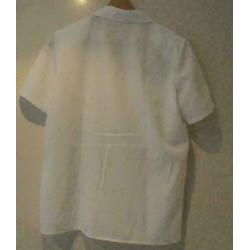 Alexon wit wafelstructuur blouse overhemd maat 34